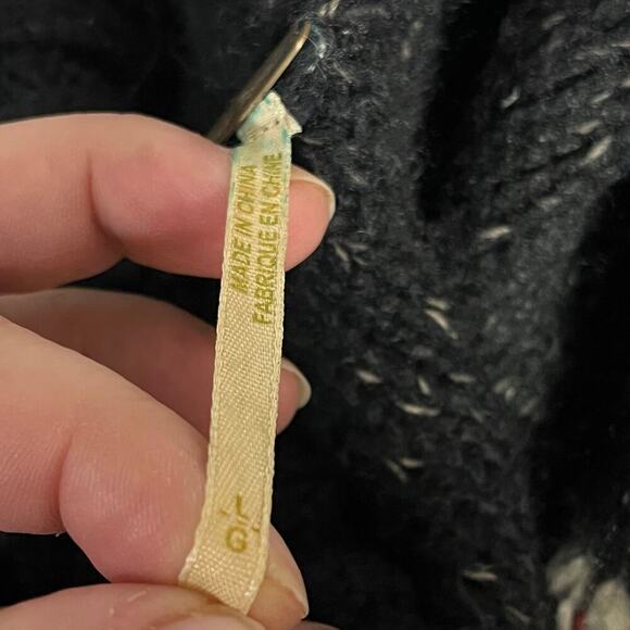 Free People Fair Isle Cowl Neck Sleeveless Sweater Size Large - Picture 8 of 11